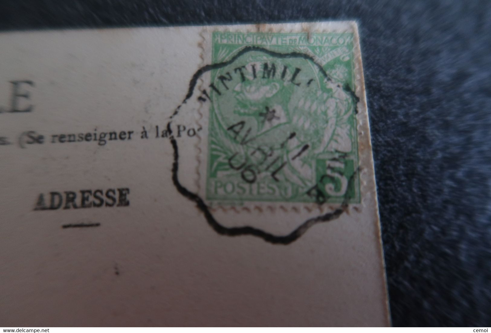 Lot de 18 CPA/CPSM de MONACO toutes timbrées - 23 timbres monégasques dont 19 timbres différents + 2 timbres taxe frança