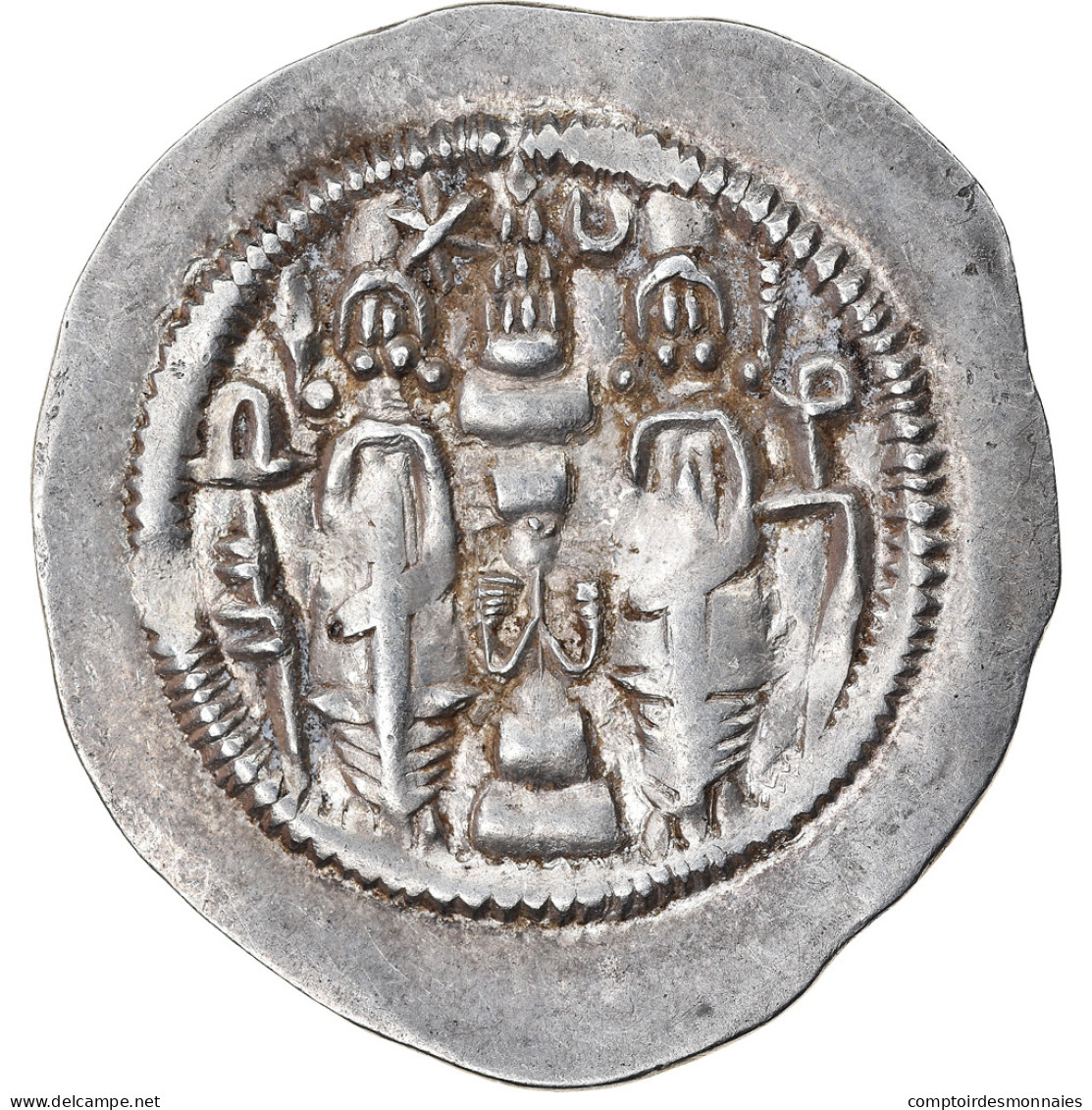 Monnaie, Royaume Sassanide, Hormizd IV, Drachme, RY 9 (587/588), MY (Meshan) - Oosterse Kunst