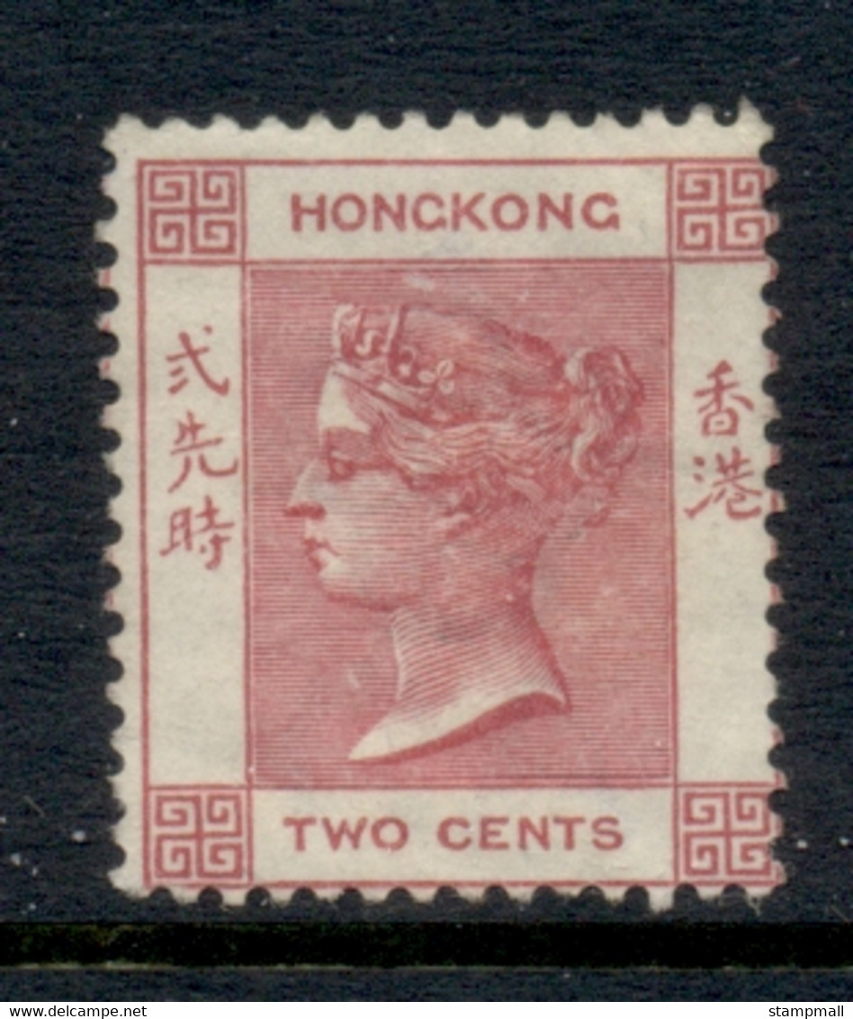 Hong Kong 1882-1902 QV Portrait 2c Carmine MLH - Ongebruikt