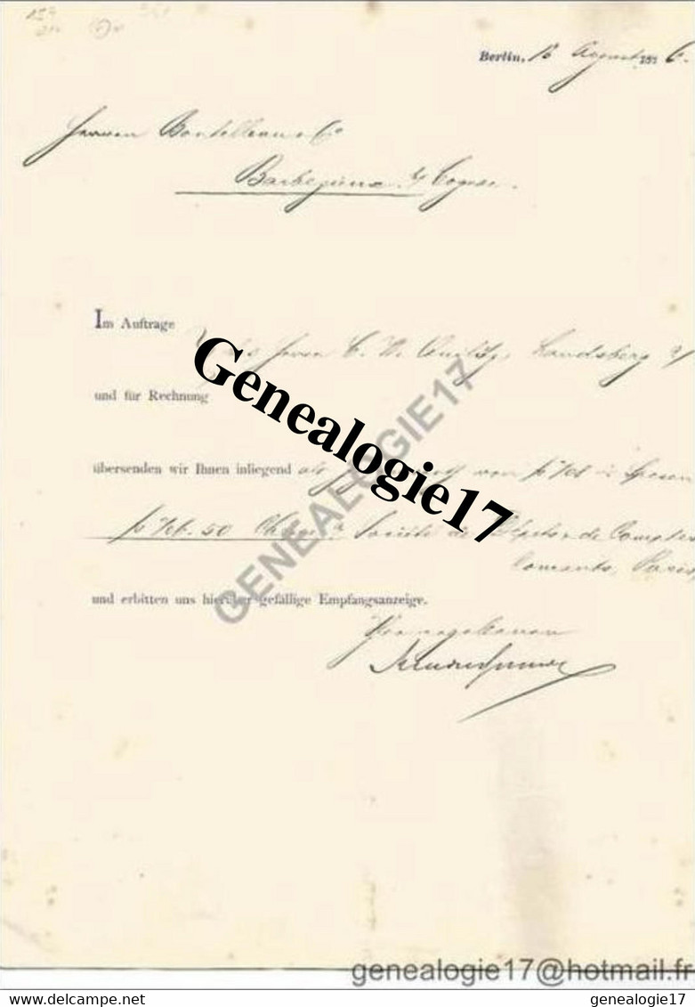 96 0999 0ALLEMAGNE DEUTSCHLAND BERLIN 1886 à Dechiffrer --- In Dechiffrer - 1800 – 1899
