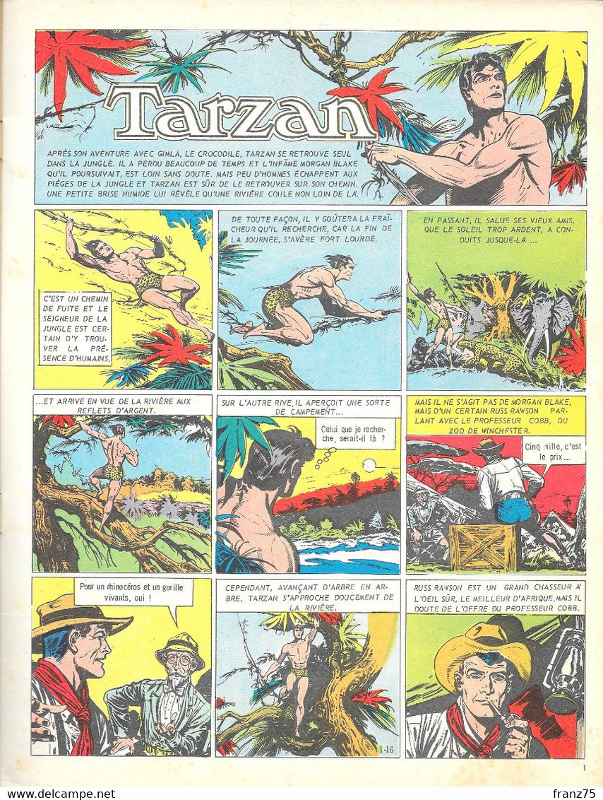 Collection TARZAN N°16-Editions Mondiales-1965 (scans)--BE. - Tarzan