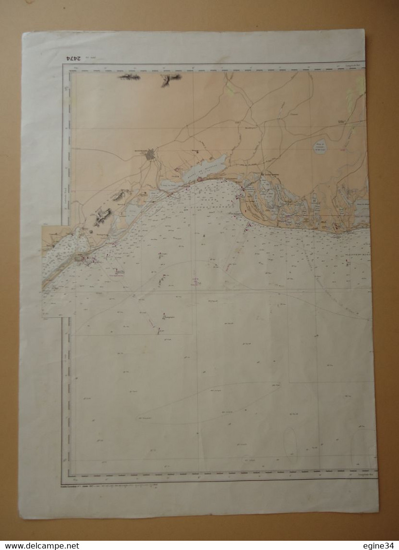 3 Cartes Marines - Mer Méditerranée - Côte De France Et D'Italie - N. 2358, N. 2474, N. 6951- - Nautical Charts