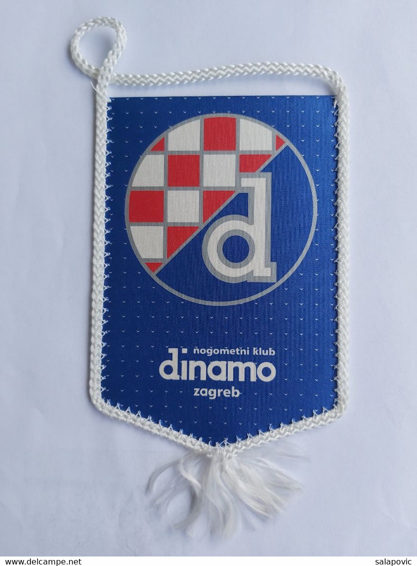 NK DINAMO ZAGREB, CROATIA FOOTBALL CLUB  SOCCER / FUTBOL / CALCIO OLD PENNANT, SPORTS FLAG - Abbigliamento, Souvenirs & Varie