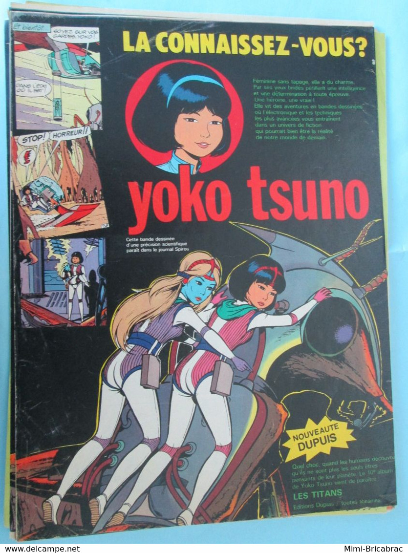 SPI920 : PAGE REVUE SPIROU ANNEES 70 : LELOUP Annonce Sortie D'un Nouvel Album YOKO TSUNO - Yoko Tsuno