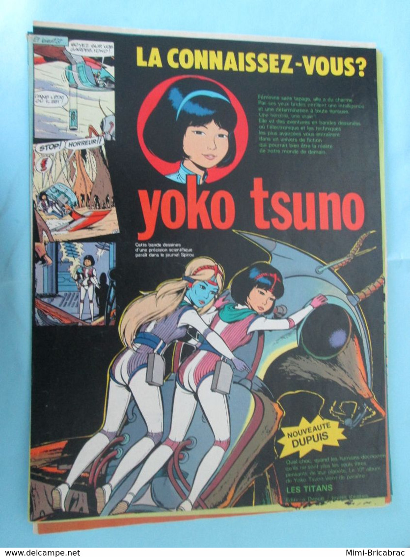 SPI920 : PAGE REVUE SPIROU ANNEES 70 : LELOUP Annonce Sortie D'un Nouvel Album YOKO TSUNO - Yoko Tsuno