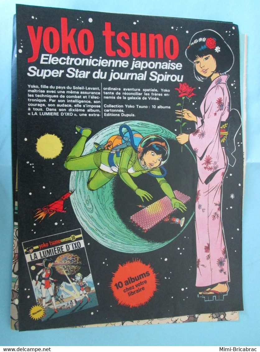 SPI920 : PAGE REVUE SPIROU ANNEES 70 : LELOUP Annonce Sortie D'un Nouvel Album YOKO TSUNO - Yoko Tsuno