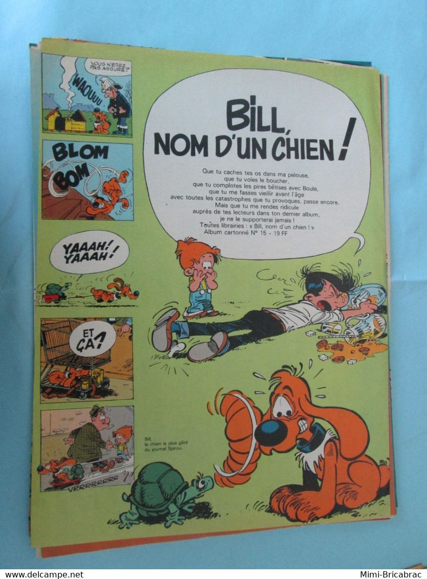 SPI920 : PAGE REVUE SPIROU ANNEES 70 : BOULE ET BILL - SORTIE NOUVEL ALBUM - Boule Et Bill