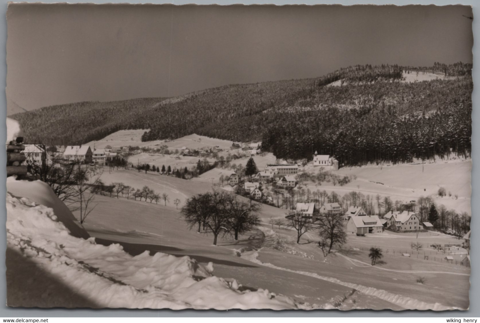 Baiersbronn Tonbach - S/w Ortsansicht 6   Im Winter   Kurhotel Traube - Baiersbronn