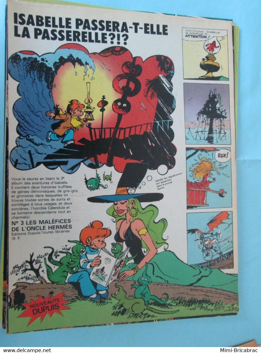 SPI920 : PAGE REVUE SPIROU ANNEES 70 : ISABELLE - SORTIE D'UN NOUVEL ALBUM - Isabelle