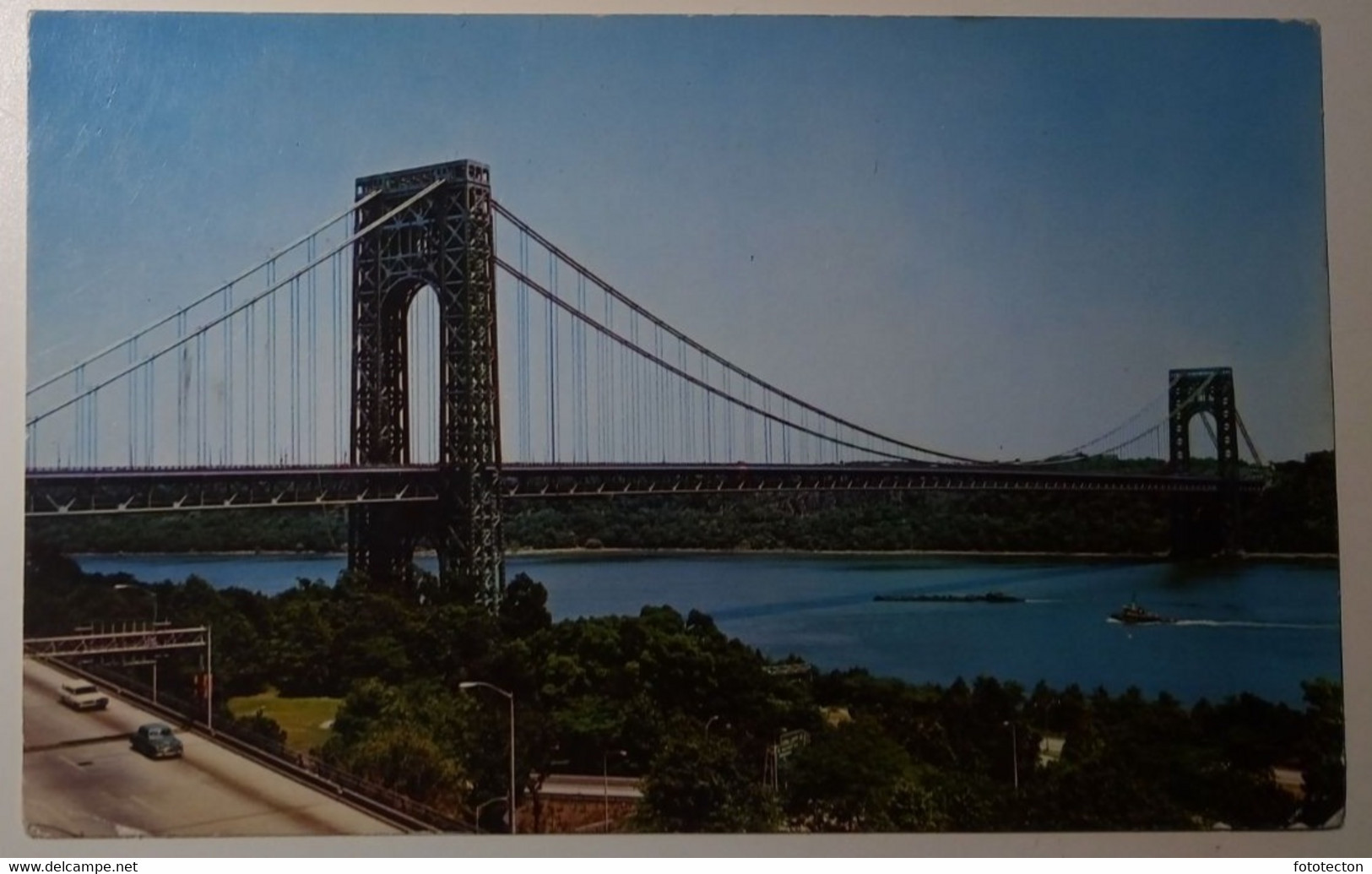 US - New York - George Washington Bridge And Hudson River - Hudson River