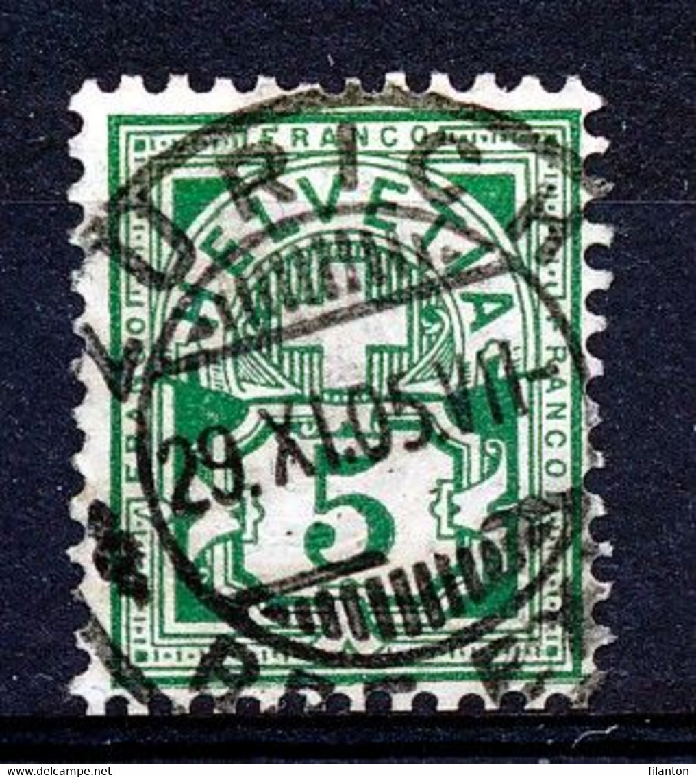 HELVETIA - Mi Nr 53 - "ZURICH - BRF. EXP." - (ref. 2708) - Autres & Non Classés