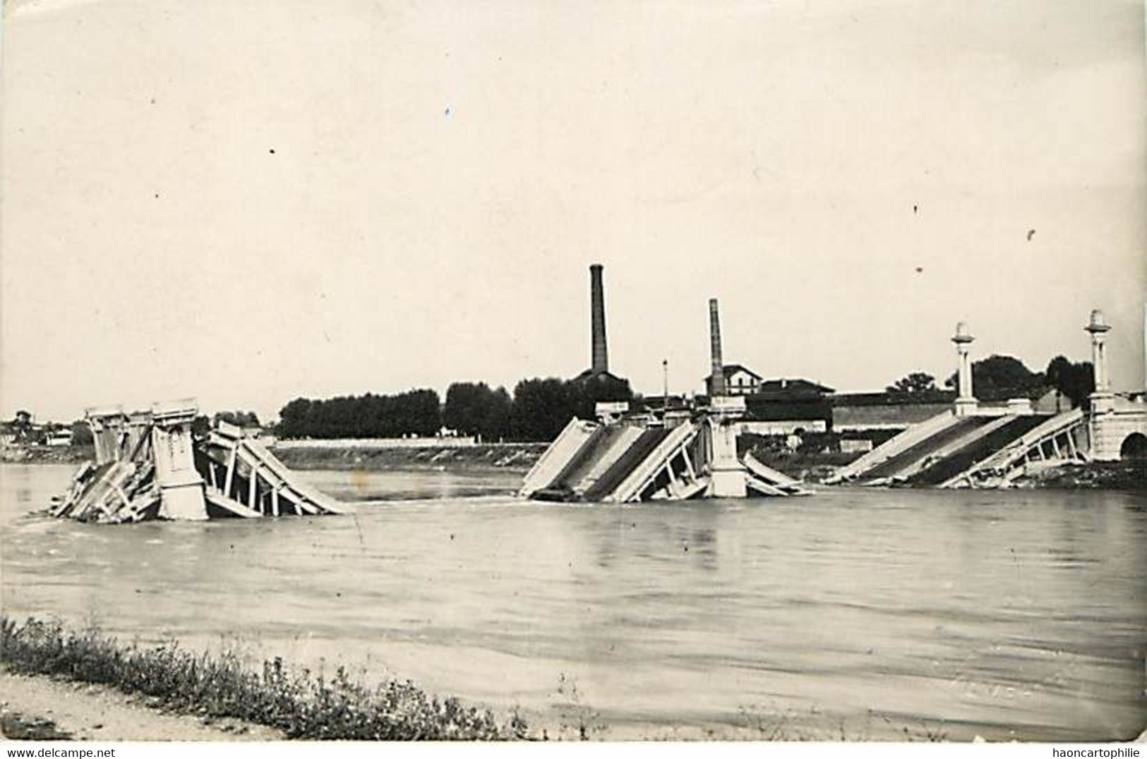 LYON  Pont Pasteur Detruit  Carte Photo - Lyon 7