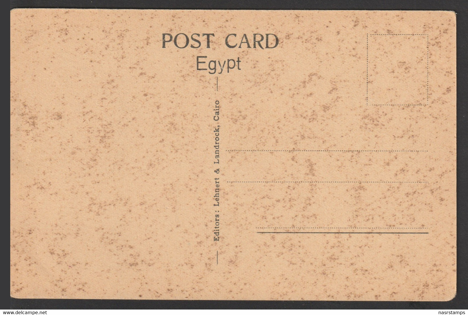 Egypt - Rare - Vintage Post Card - SAKKARA - Giza - 1866-1914 Khedivaat Egypte