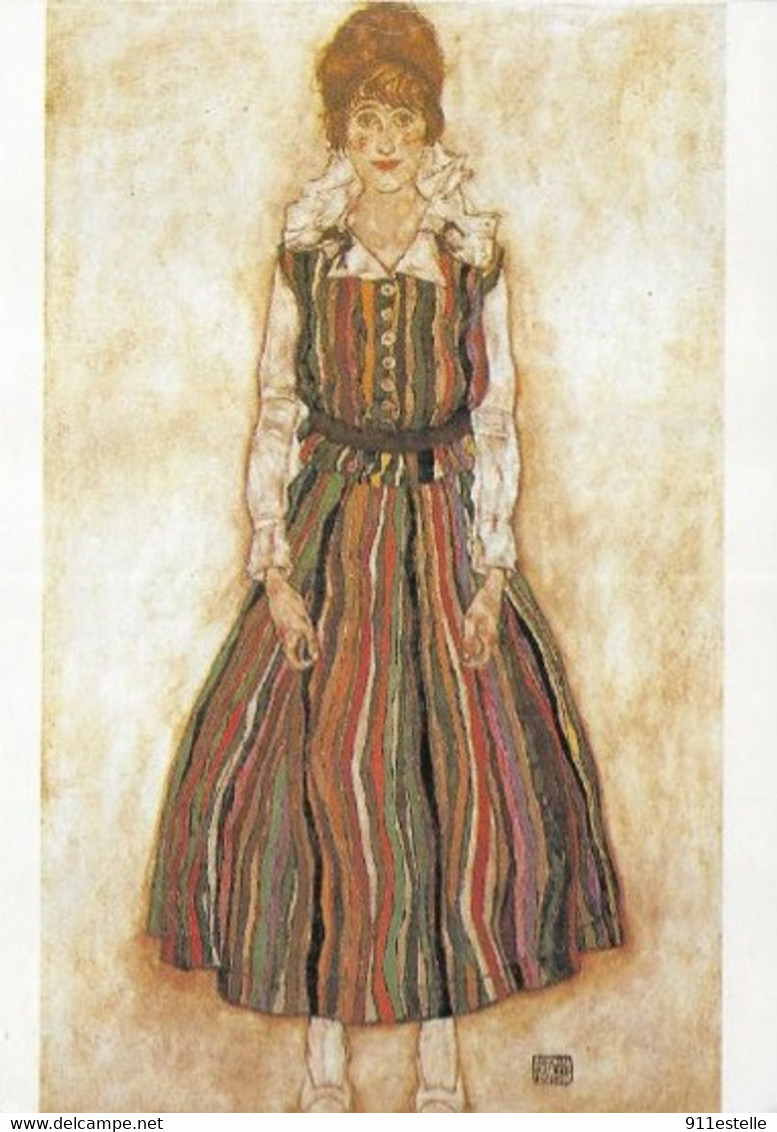 SCHIELE  EGON SCHIELE  .  EDITH  SCHIELE 1915  , .Voir 2 Scans. - Schiele