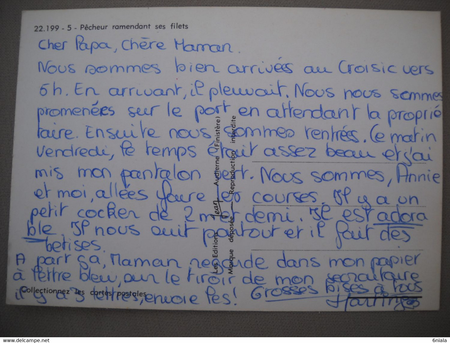 2657 Carte Postale PECHEUR Ramendant Ses Filets         Pêcheur Bateau Poisson Pêche - Fischerei