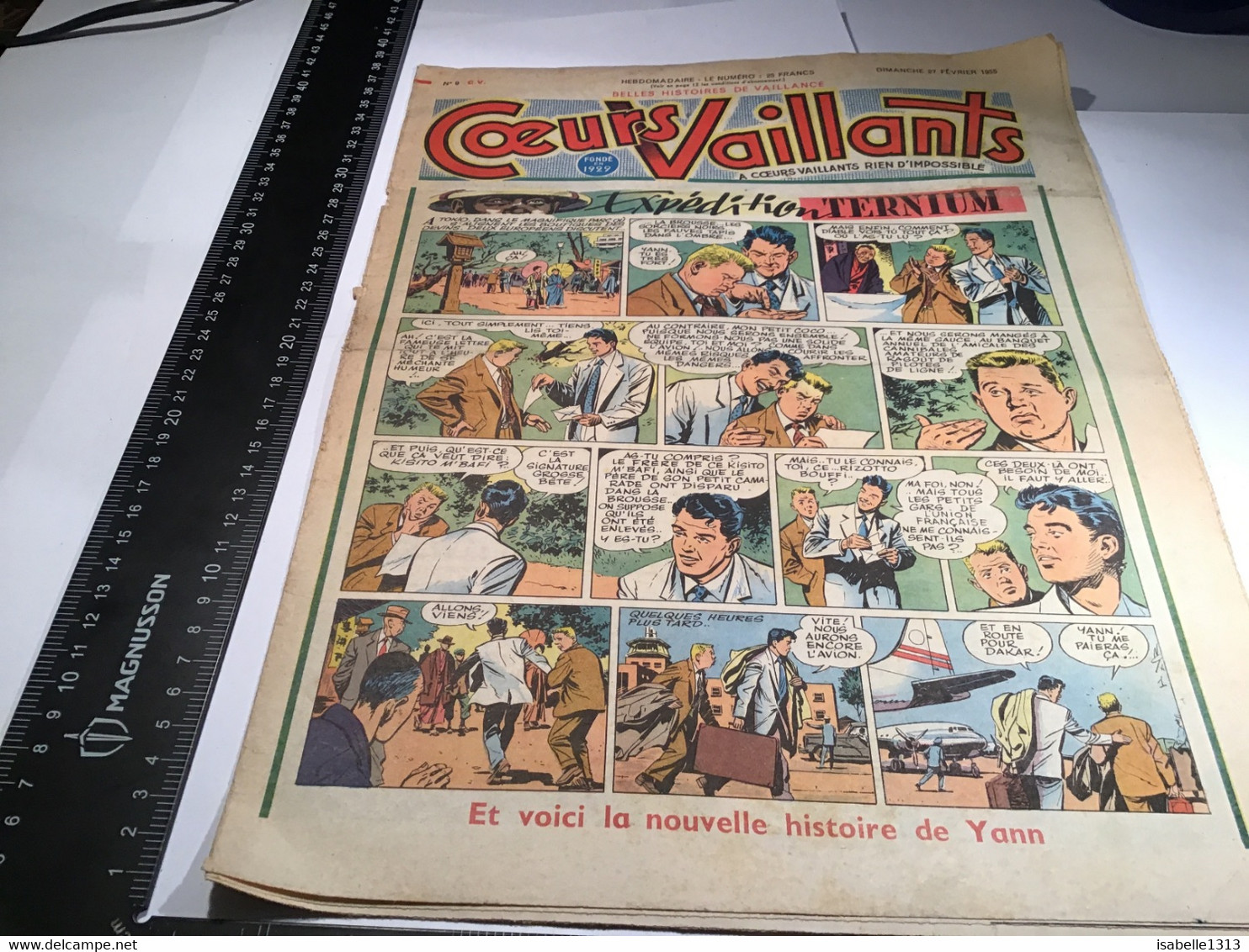 Cœurs Vaillants 1955 Expédition Ternium Numéro 9 - Vaillant