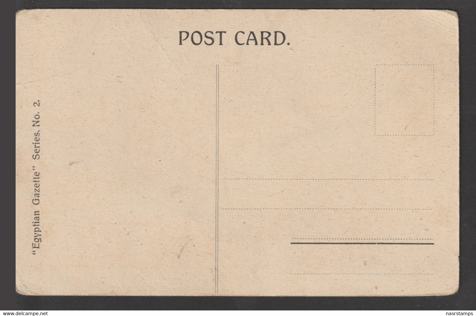 Egypt - Rare - Vintage Post Card - Australian Camp At The Pyramids - Giza - 1866-1914 Khedivaat Egypte