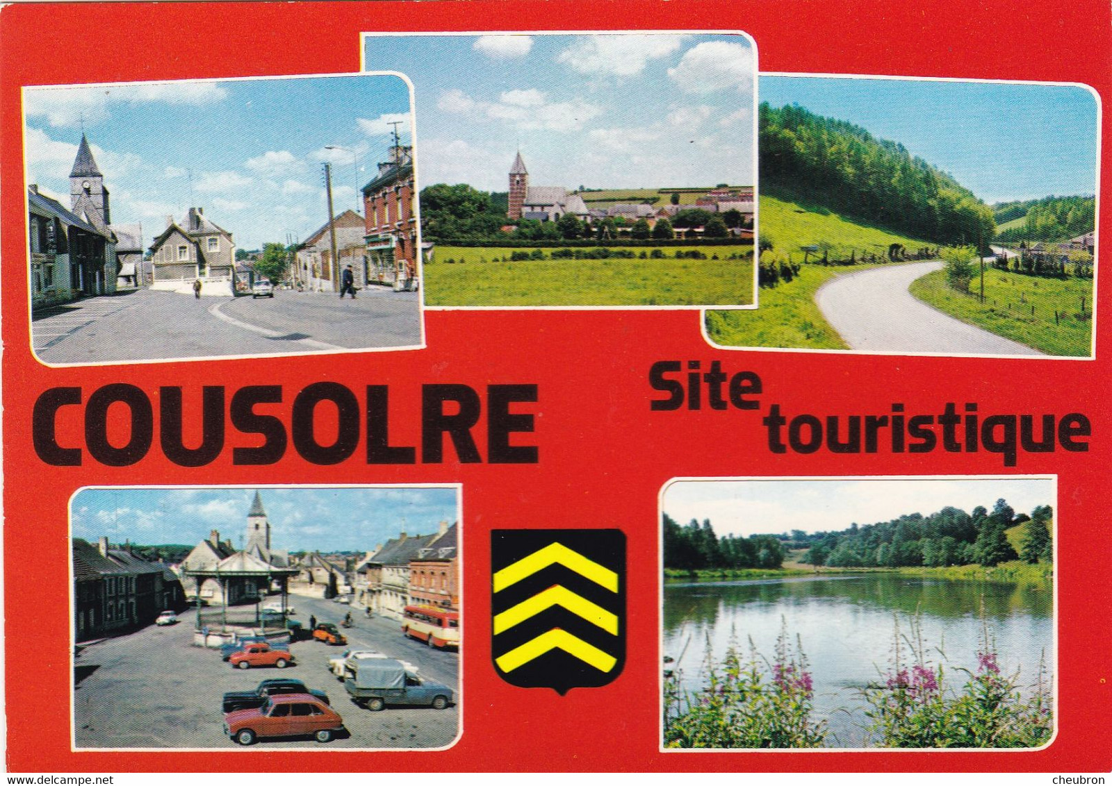 59  COUSOLRE. CPSM. RARETE.  CARTE MULTIVUES SITE TOURISTIQUE. - Bouchain