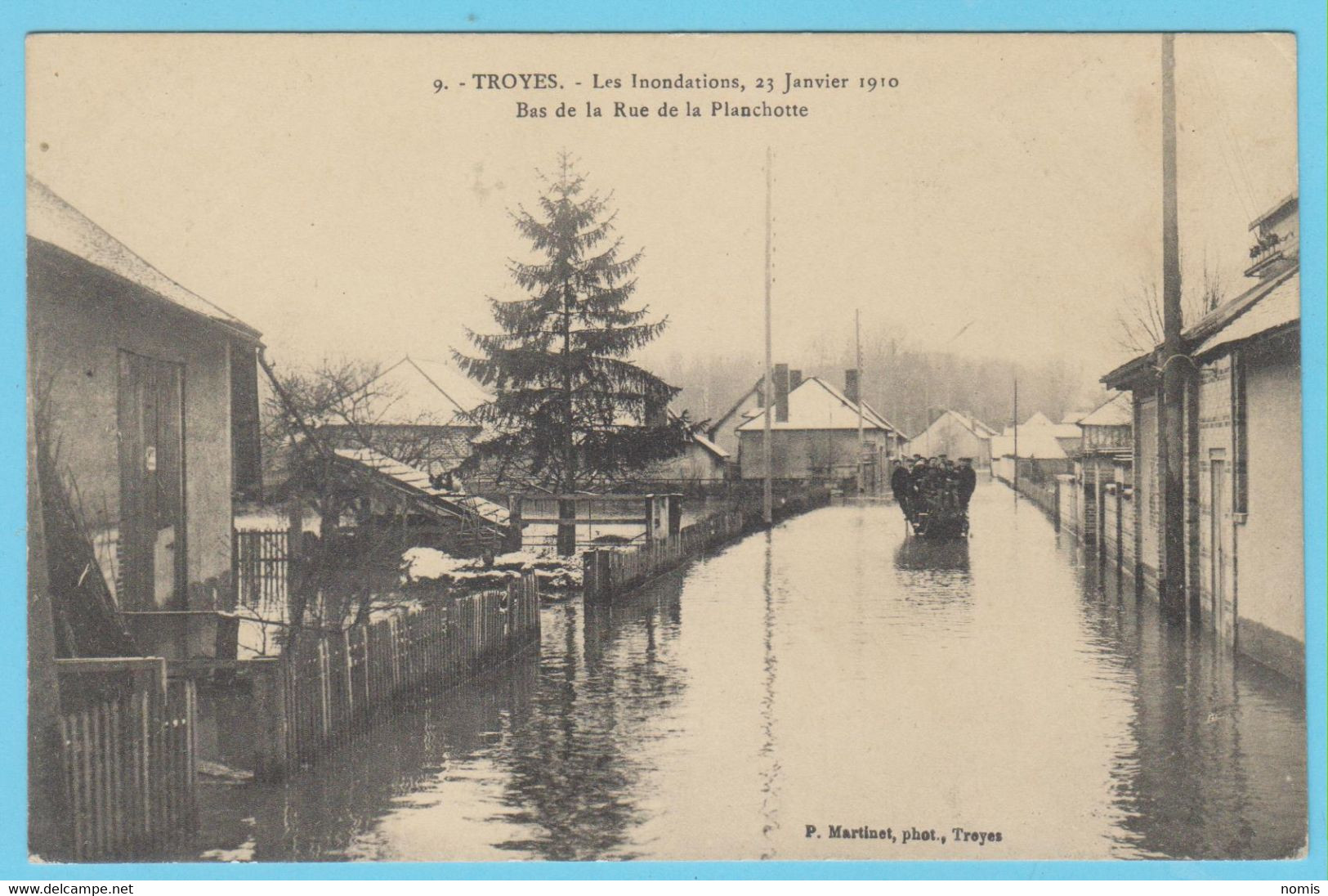 J.P.S. 12 - C.P. 39 - Inondations De 1910 - 9 - Bas De La Rue De La Planchotte - Troyes