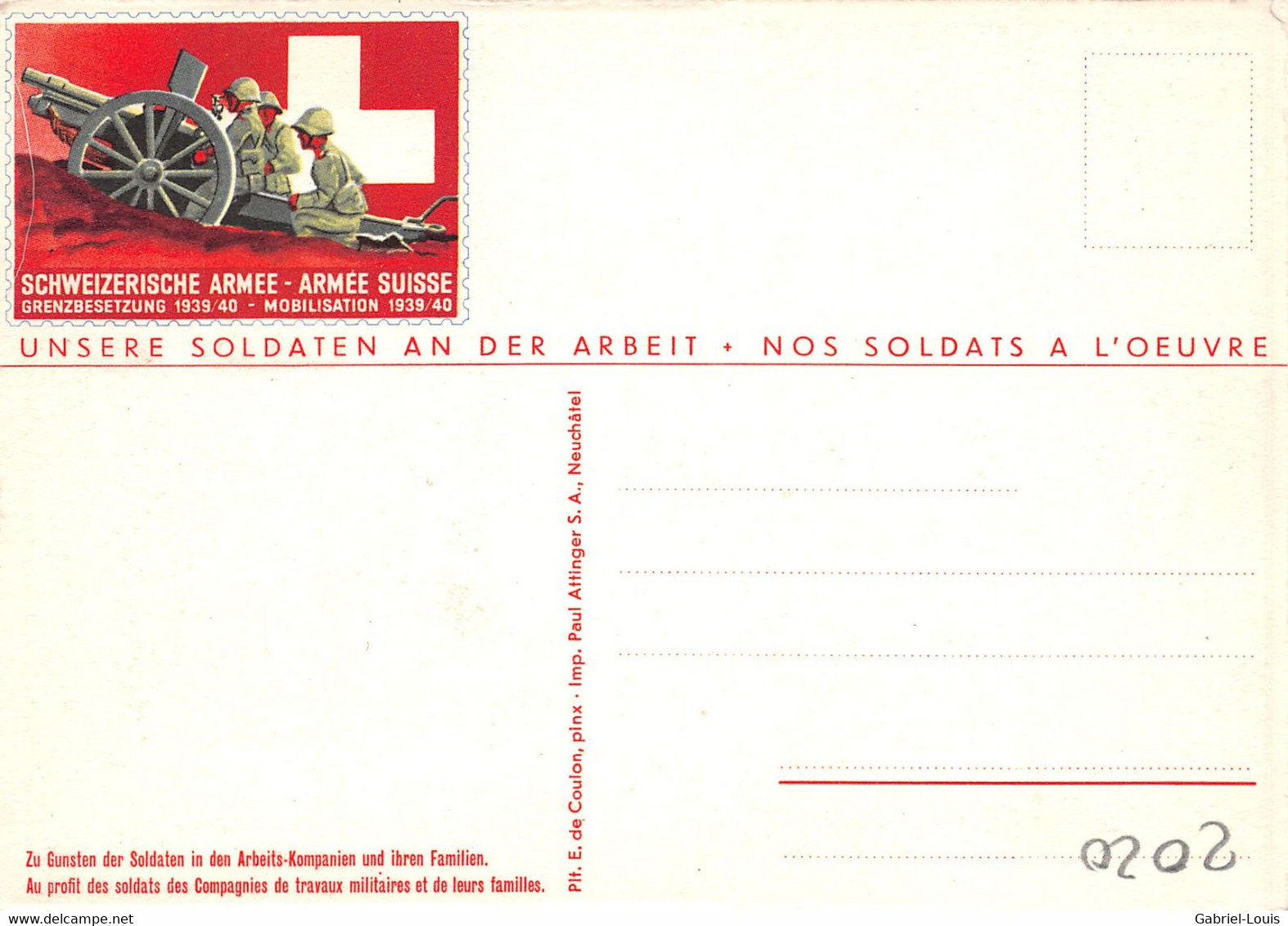 Militariat - Soldats - Patriotique Unsere Soldaten An Der Arbeit - Tarnung Einer Beton-Stellung ( Carte 10 X 15 Cm) - Other & Unclassified