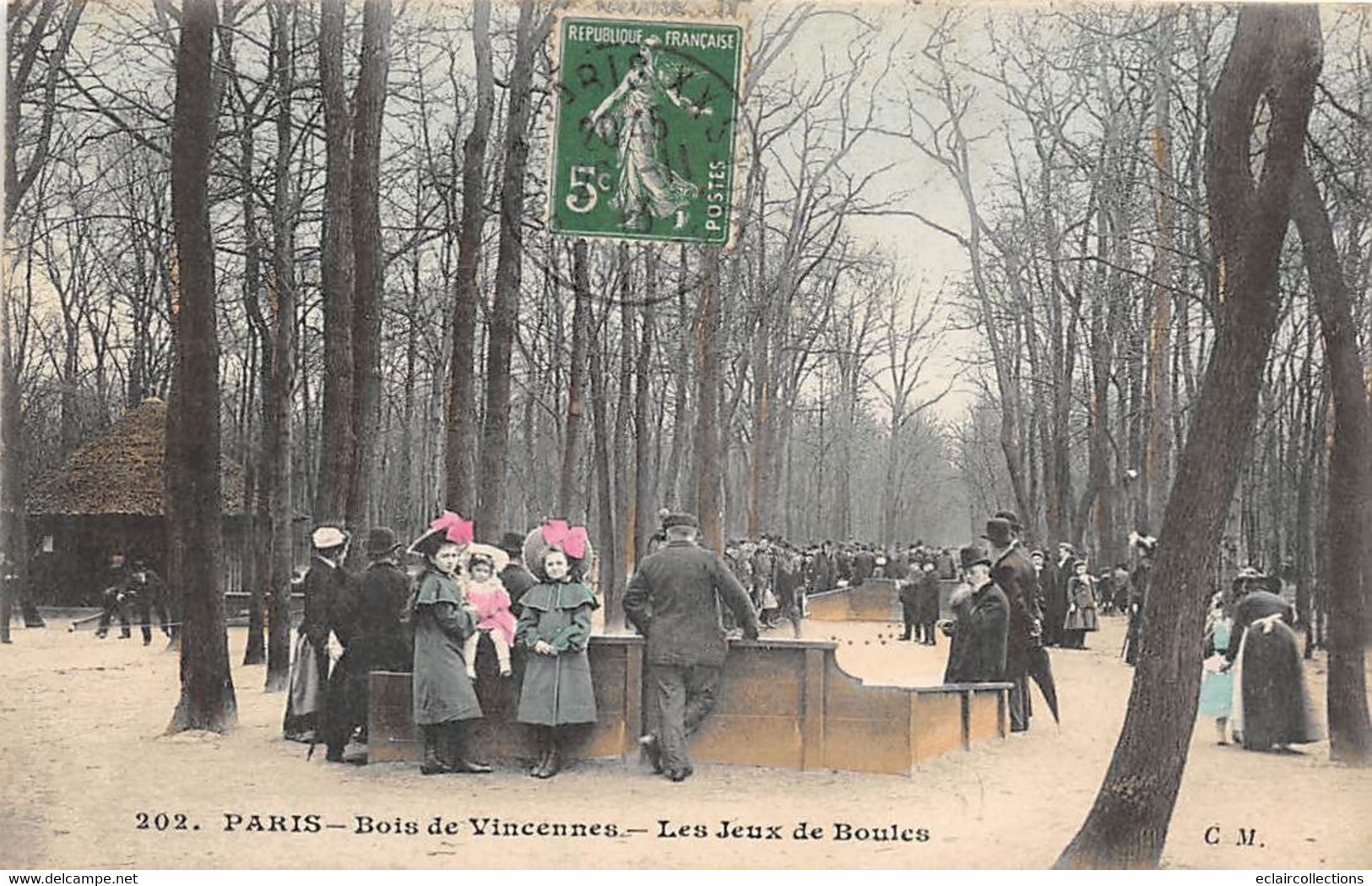 Thème Sport: Pétanque-Jeu De Boules.  Paris 75 Bois De Vincennes  Jeux De Boules   - 202  -       ( Voir Scan) - Boule/Pétanque