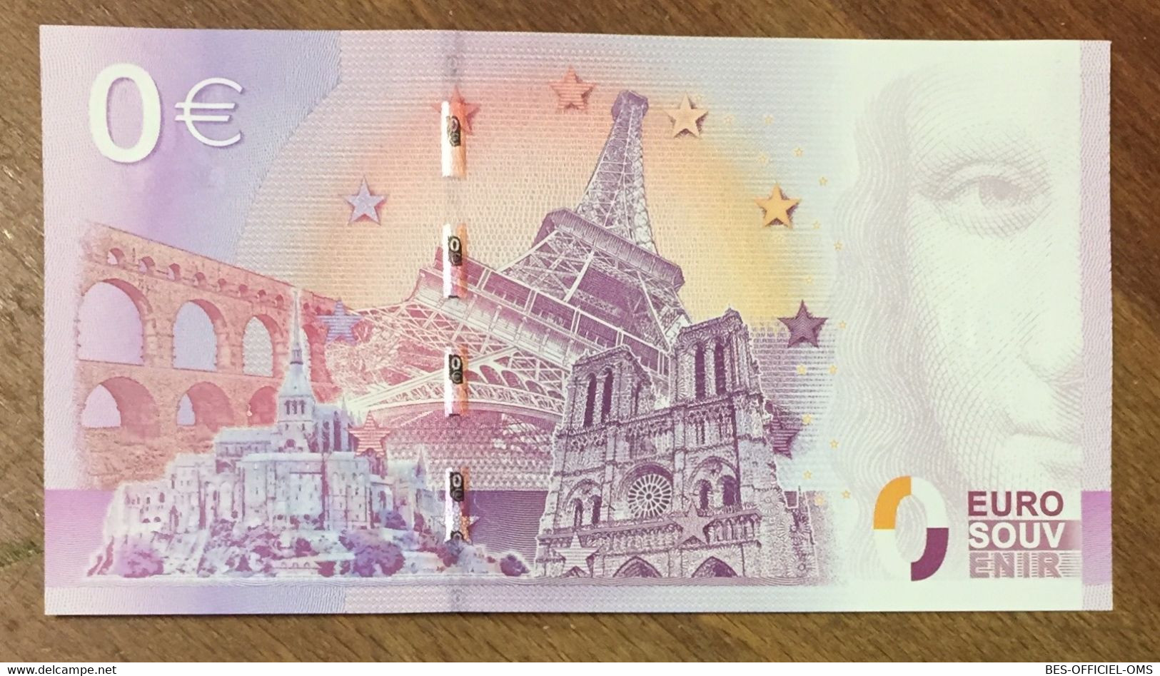 2015 BILLET 0 EURO SOUVENIR DPT 41 DOMAINE DE CHAUMONT-SUR-LOIRE ZERO 0 EURO SCHEIN BANKNOTE PAPER MONEY - Private Proofs / Unofficial