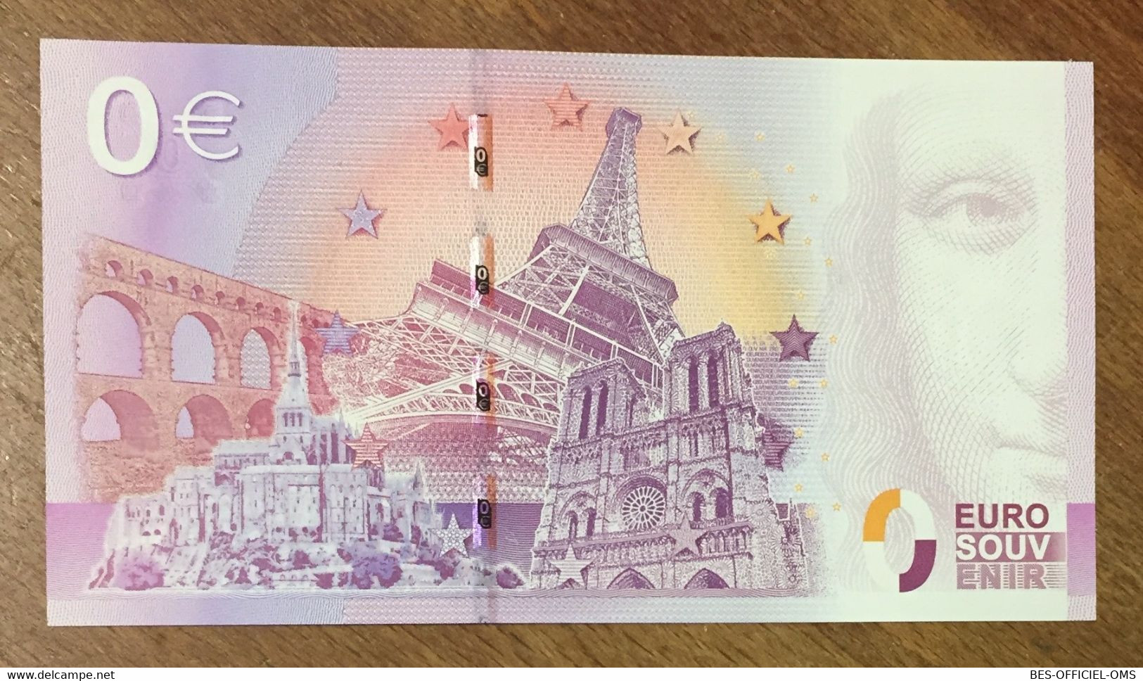 2015 BILLET 0 EURO SOUVENIR DPT 44 OCÉARIUM DU CROISIC ZERO 0 EURO SCHEIN BANKNOTE PAPER MONEY TORTUE - Essais Privés / Non-officiels