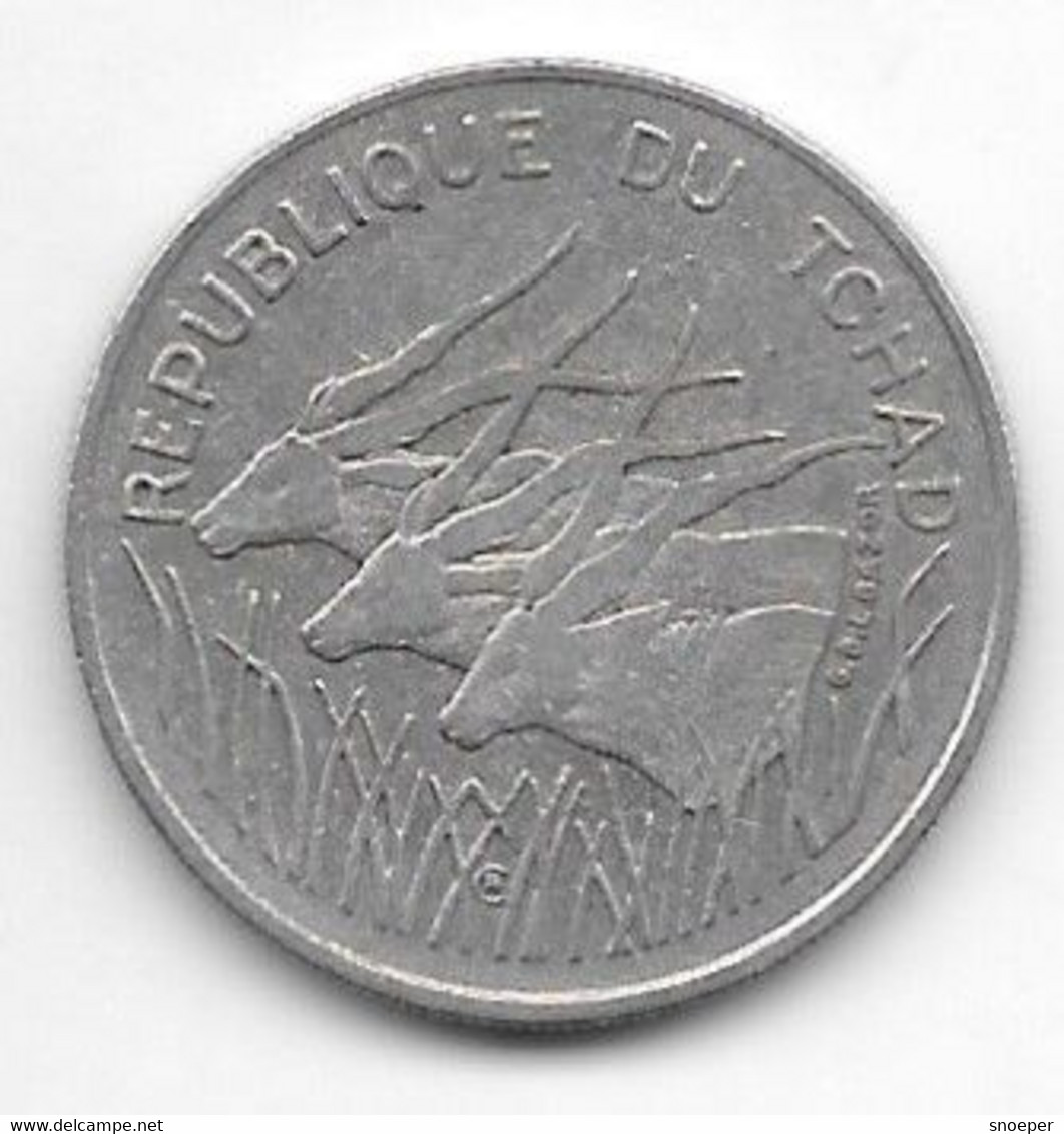 *chad 100 Francs 1971 Km 2   Vf+ - Tchad