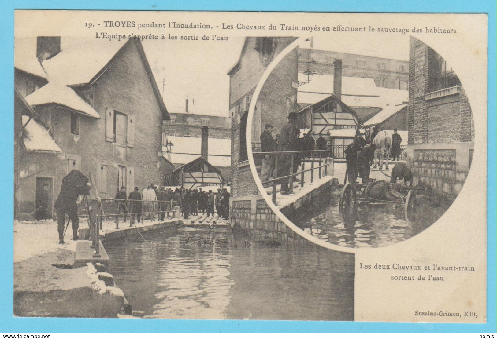J.P.S. 12 - C.P. 80 - Inondations du 21 janvier 1910 - Diverses vues - Lot indivisible de 23 cartes