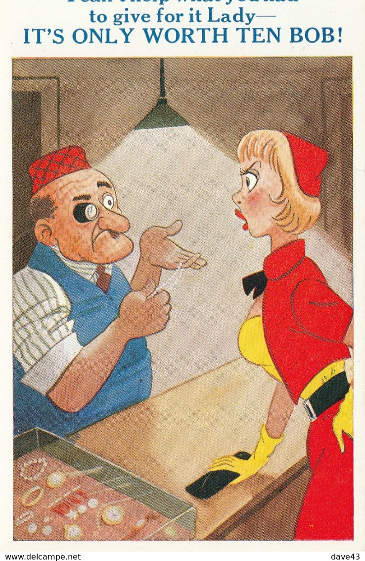 Unused Sunshine Comic Card "I Can't Help What You Gave For It Lady....." - Fumetti