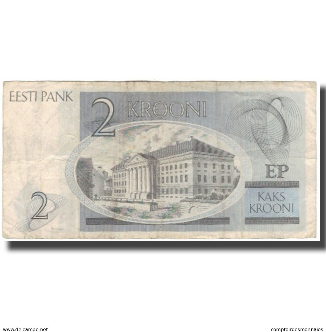 Billet, Estonia, 2 Krooni, KM:70a, B+ - Estland