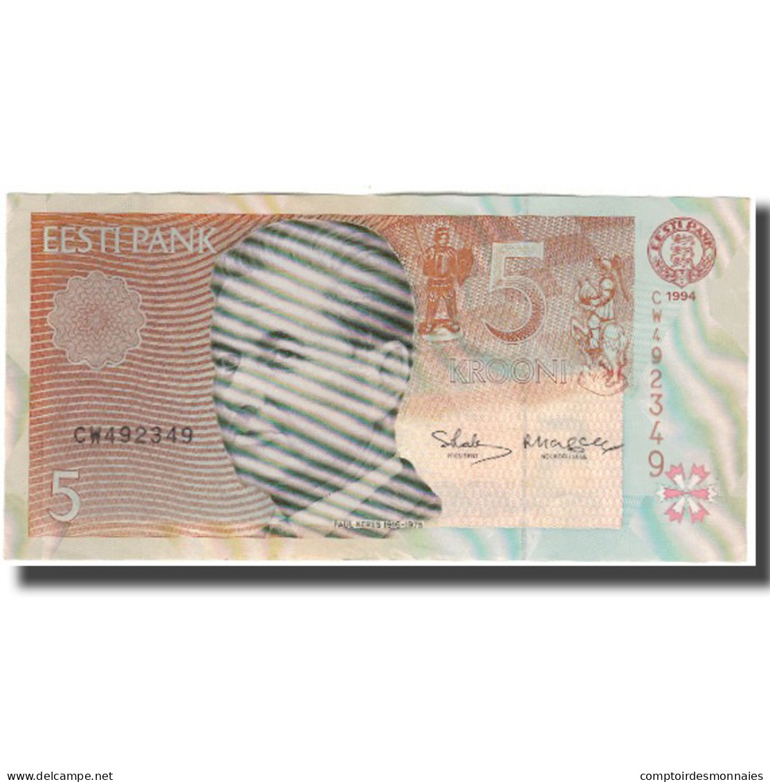 Billet, Estonia, 5 Krooni, 1994, KM:76a, TTB+ - Estland