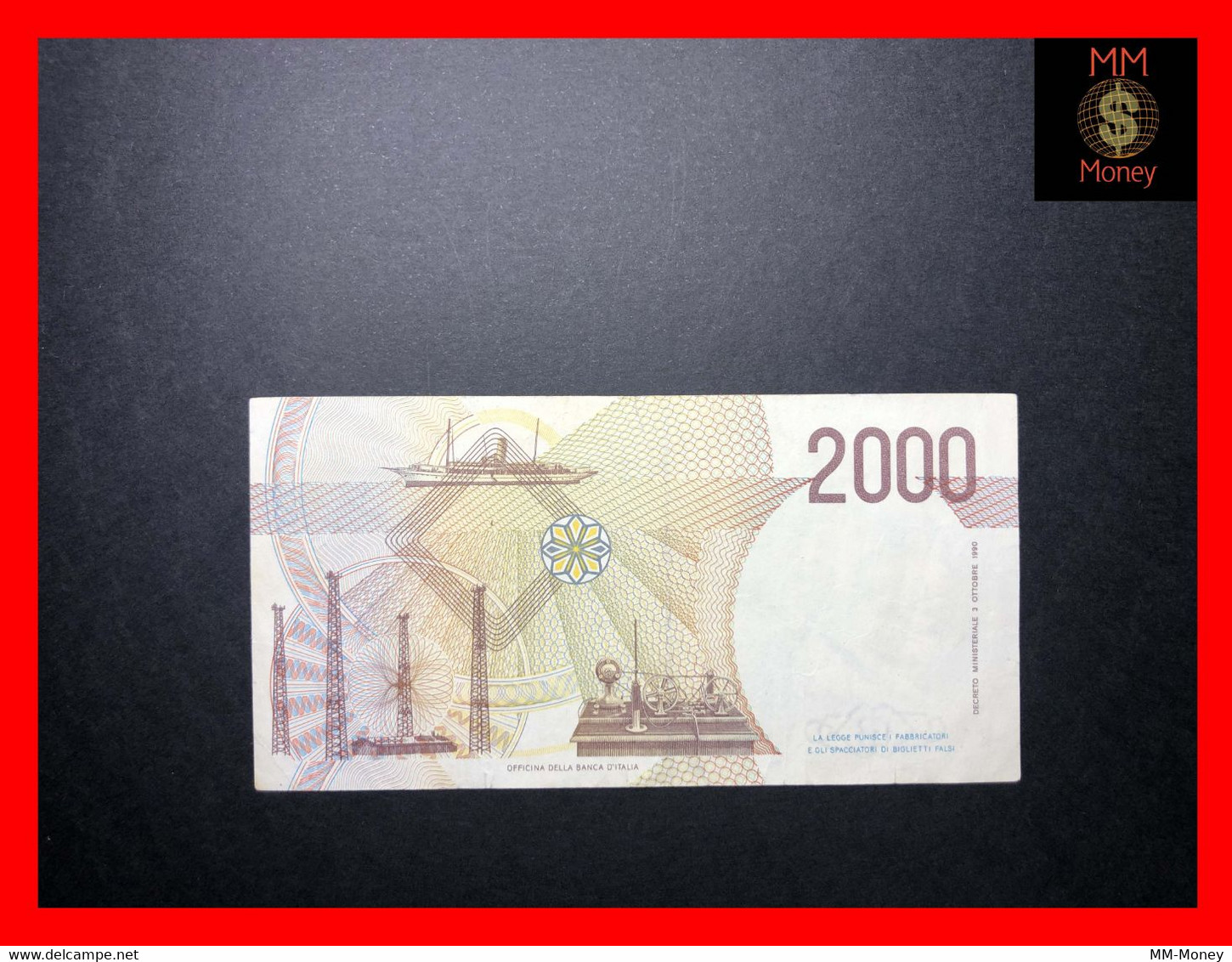 ITALY 2000  2.000 Lire  24.10.1990  P. 115  Sig. Ciampi - Speziali  XF    [MM-Money] - 2000 Lire