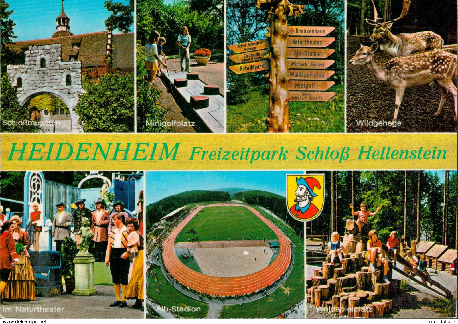 HEIDENHEIM - Werbekarte Für Den Freizeitpark Schloss Hellenstein - Heidenheim