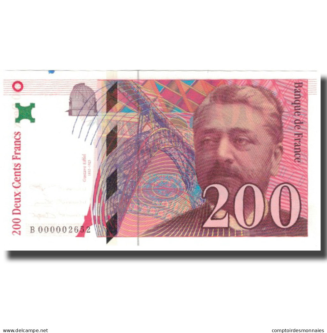 France, 200 Francs, Eiffel, 1995, SPL+, Fayette:75.1, KM:159a - 200 F 1995-1999 ''Eiffel''
