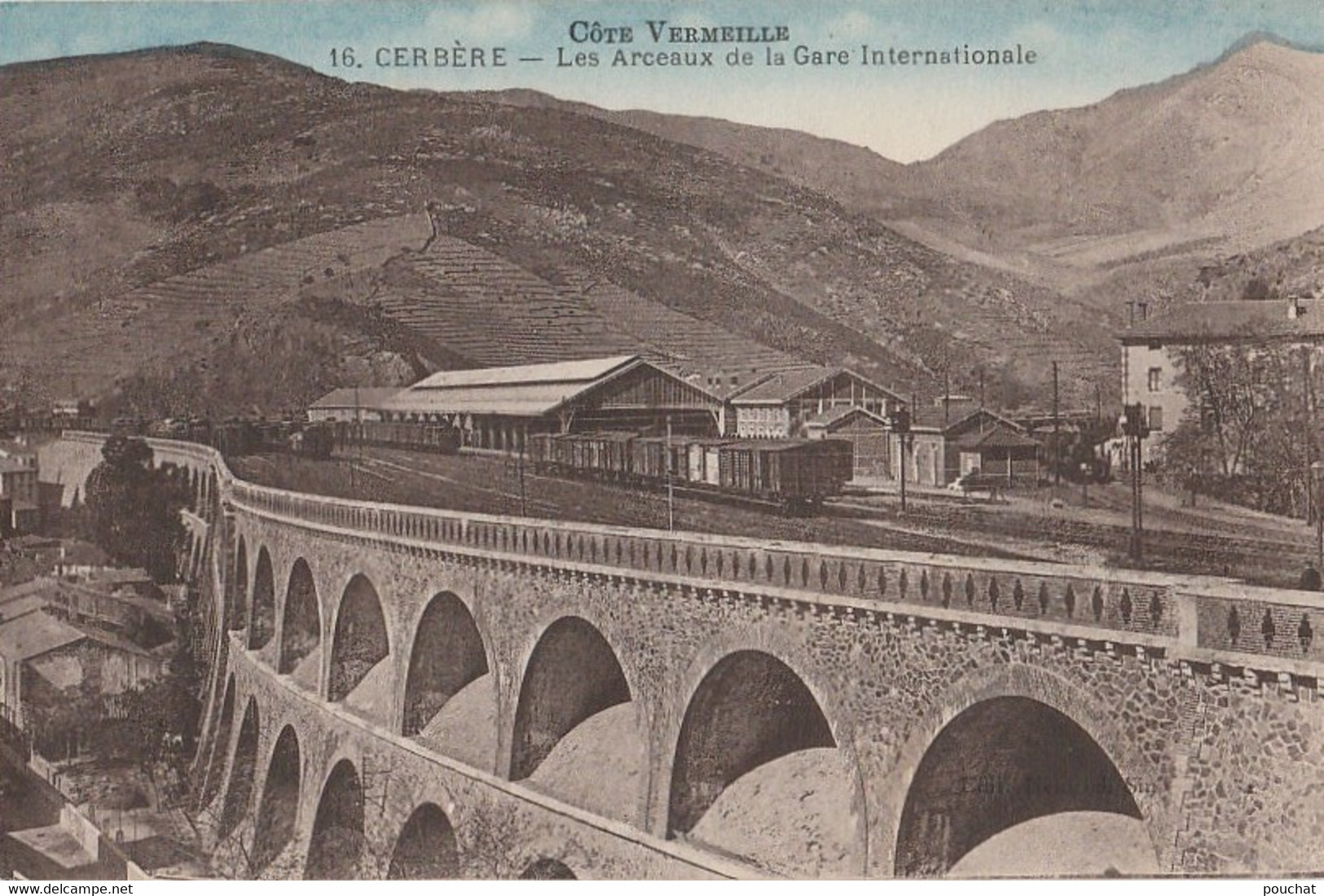 T16-66) CERBERE (COTE VERMEILLE)  LES ARCEAUX DE LA GARE INTERNATIONALE - ( 2 SCANS ) - Cerbere