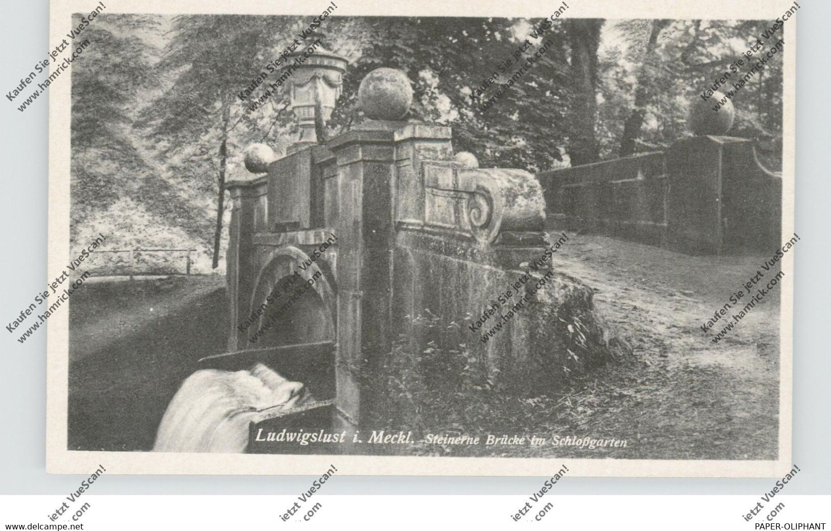 0-2800 LUDWIGSLUST, Steinerne Brücke Im Schloßgarten - Ludwigslust