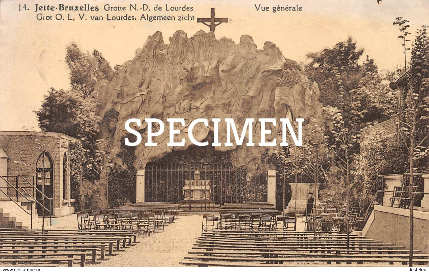 14 Grotte N.D. De Lourdes - Vue Générale - Jette St Pierre - Jette