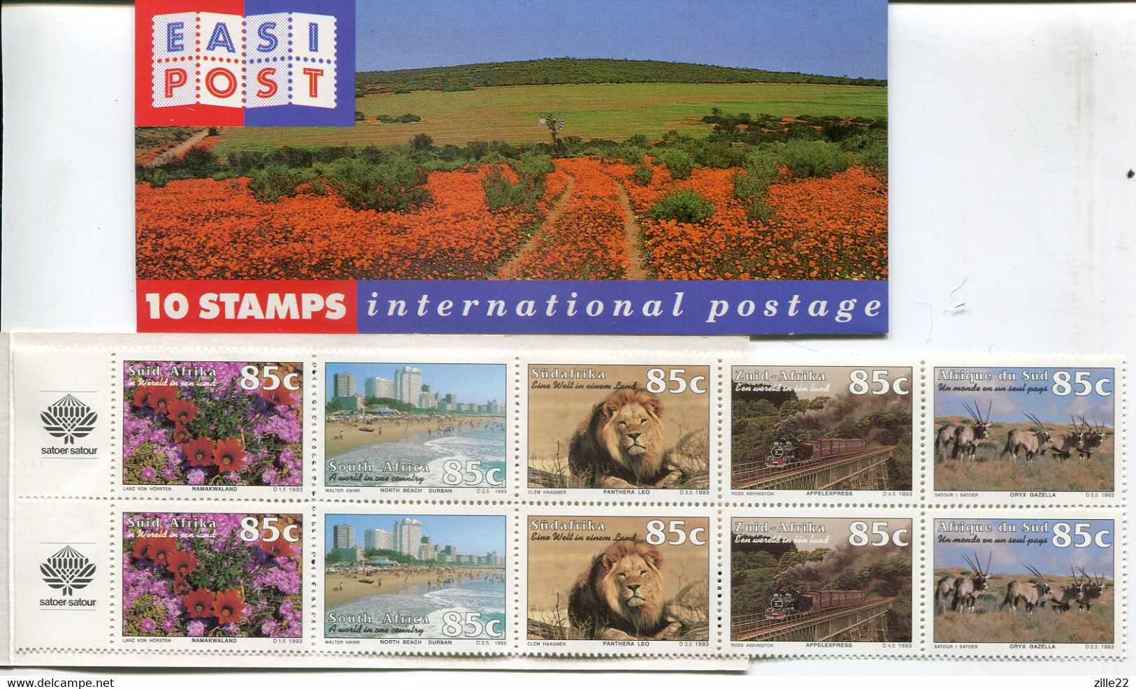 Südafrika South Afica Markenheftchen Booklet Mi# 916-6 Postfrisch/MNH - Tourism, Flora Cover - Cuadernillos