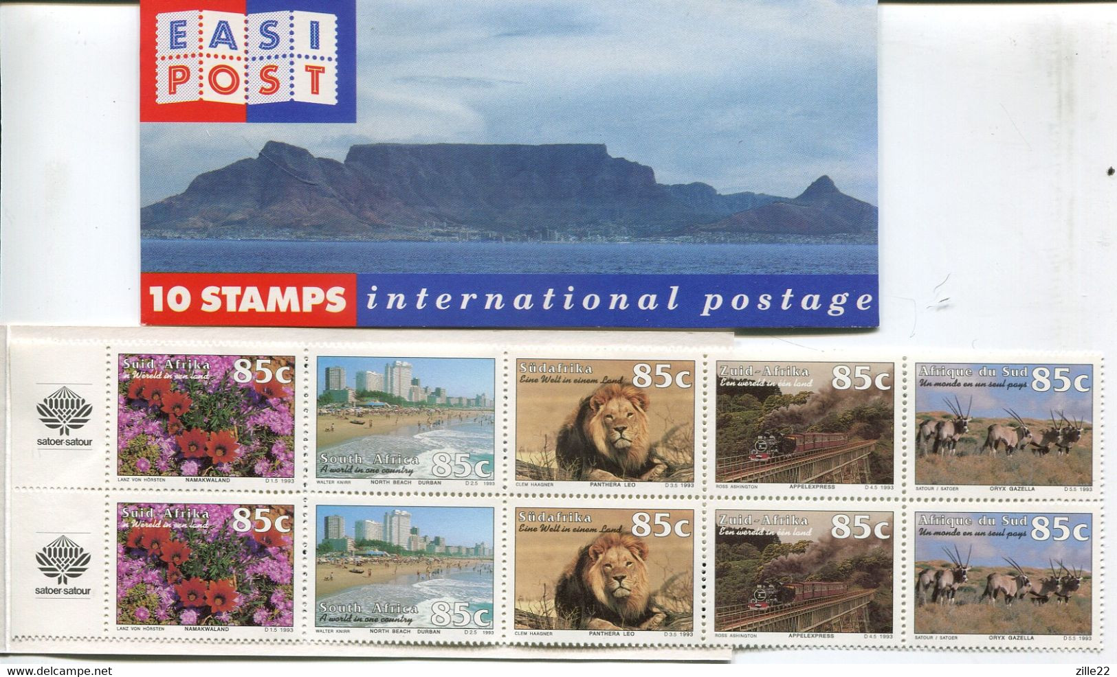 Südafrika South Afica Markenheftchen Booklet Mi# 916-6 Postfrisch/MNH - Tourism, Capetown Table Mountain Cover - Markenheftchen