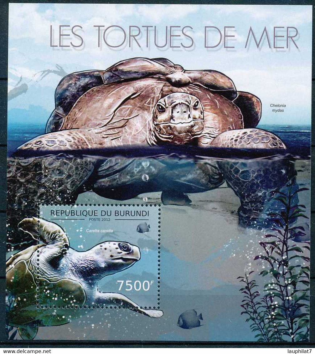 [32529]SUP//**/Mnh-c:17e-BURUNDI 2012 - Les Tortues Marines, Faune Marine - Schildkröten