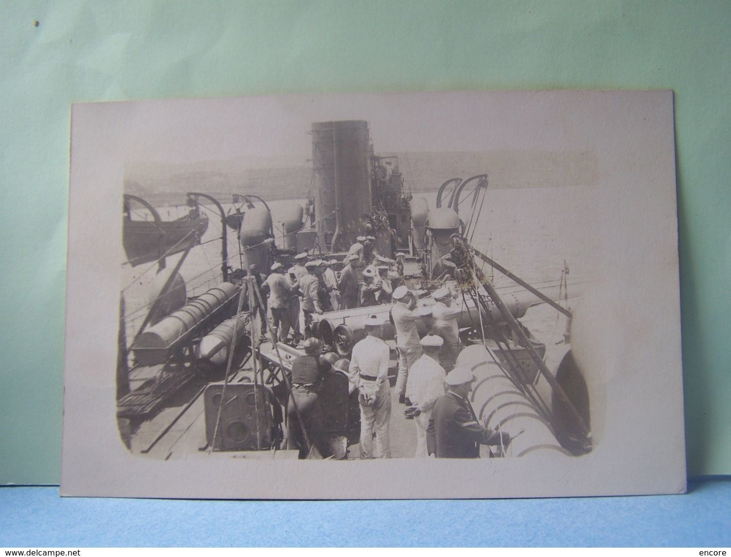 BRINDISI (ITALIE) MILITARIA. LA MARINE. LES NAVIRES. LE CONTRE-TORPILLEUR "DEHORTER". CARTE-PHOTO. 101_9930GRT - Brindisi