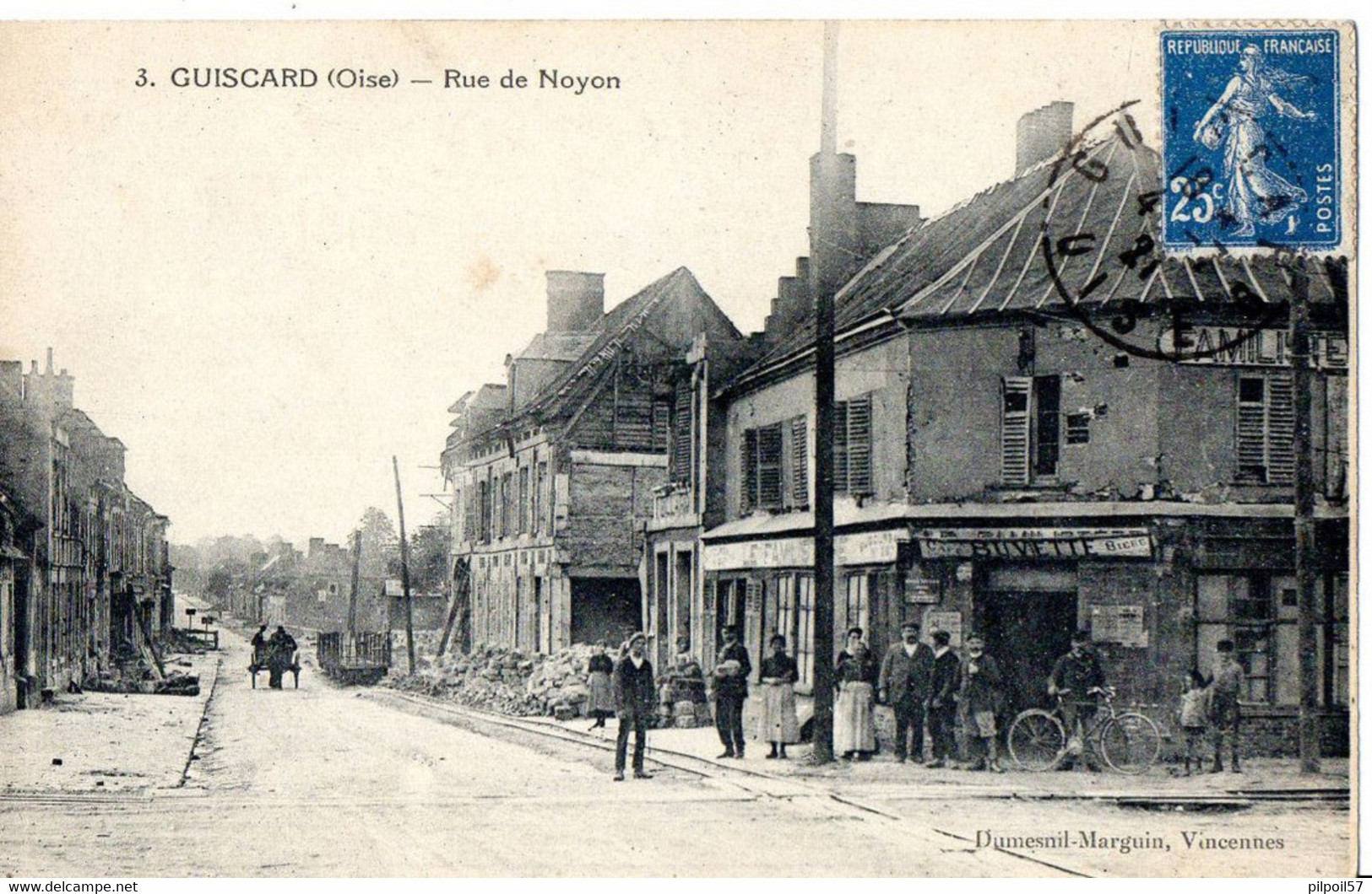 60 - GUISCARD - Rue De Noyon - Guiscard