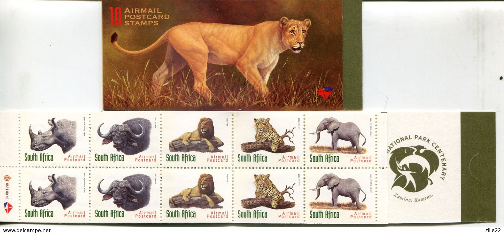 Südafrika South Afica Markenheftchen Booklet 7.8.98 Mi# 1117-21 Postfrisch/MNH - Fauna Big 5 - Libretti