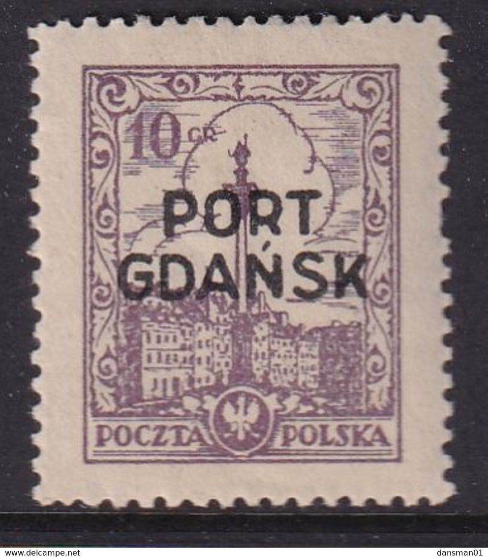 Port Gdansk 1926 Fi 13a Mint Hinged - Besatzungszeit