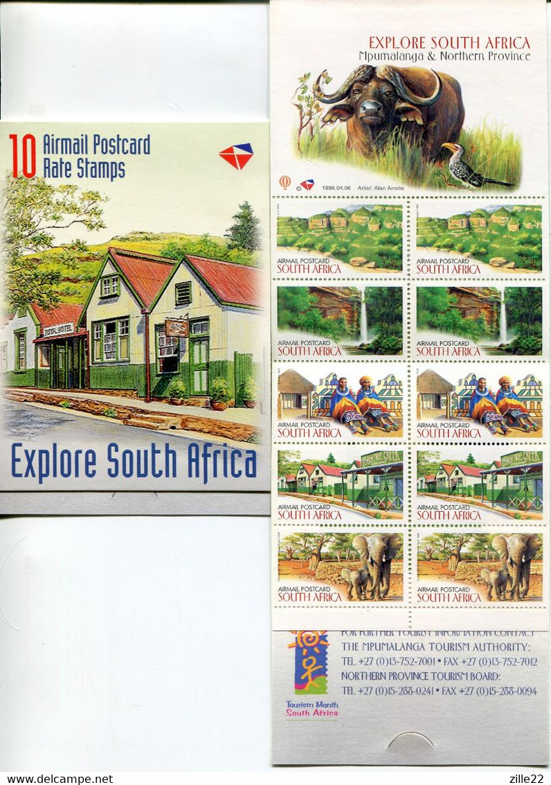 Südafrika South Africa Markenheftchen Booklet 6.4.99 Mi# 1225-9 D Postfrisch/MNH - Tourism Sights And Fauna - Libretti