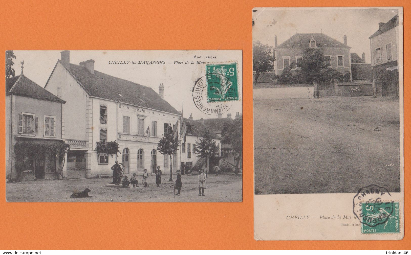 CHEILLY LES MARANGES 71 ( LOT DE 2 CARTES ) - Autun