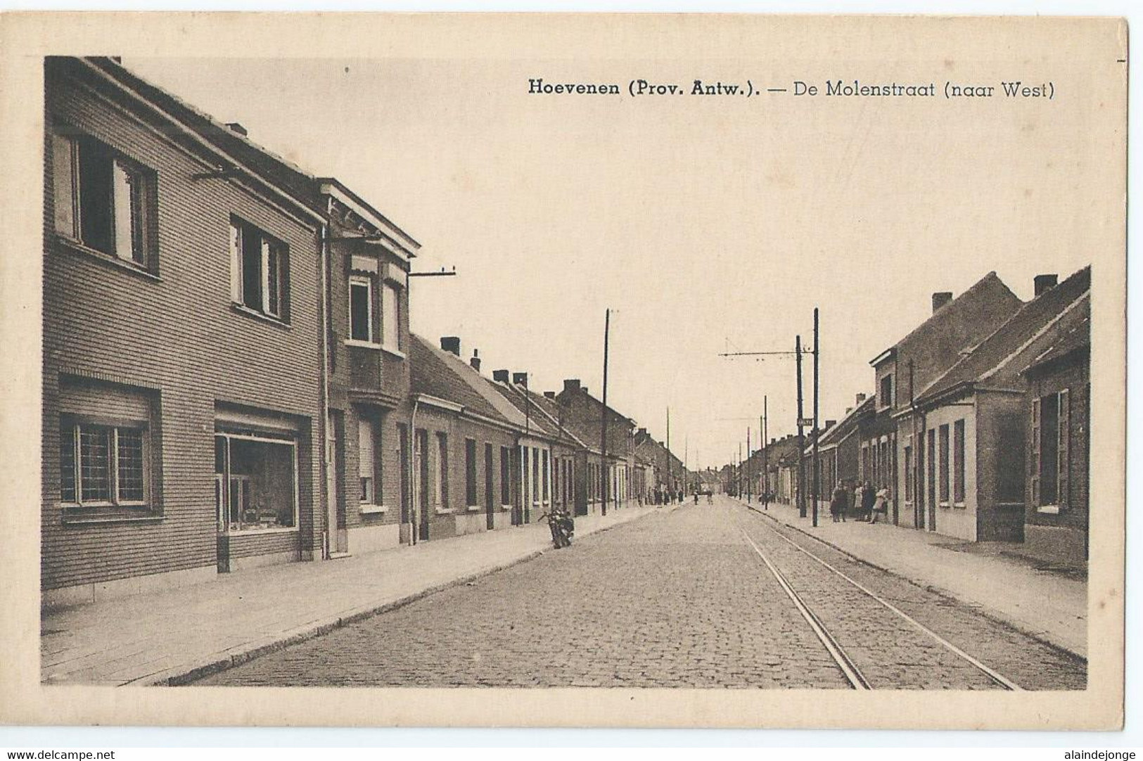 Hoevenen - De Molenstraat (naar West) - Uitg. Van Vliet-Van Der Steen (Behanger-Garnierder) - Stabroek