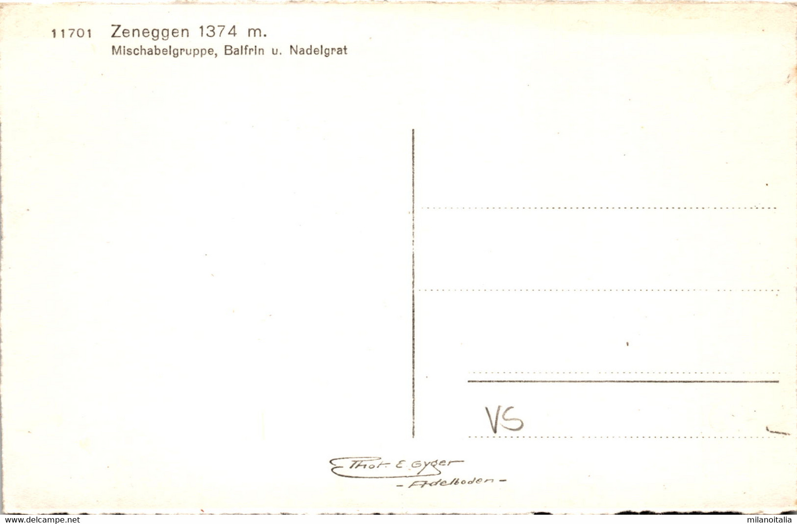 Zeneggen (11701) - Phot. Gyger - Zeneggen