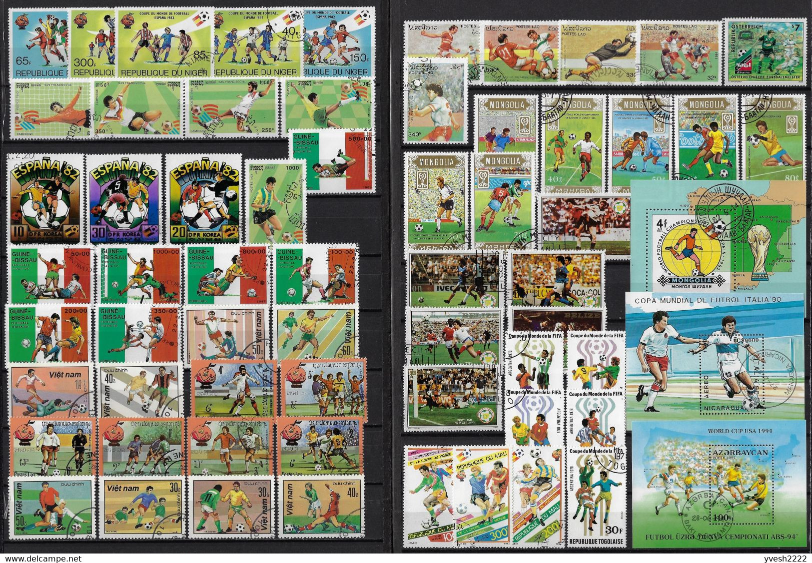 Football, Petit Lot De Timbres Et Blocs. 5 Scans - Andere & Zonder Classificatie